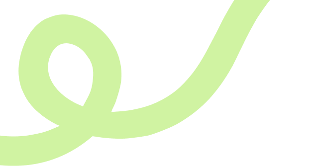 A thick, curving, and looping abstract line or ribbon shape. This element is highly stylized and serves purely as a decorative graphic to add visual interest or flow to a design.
