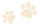 An illustration of a dog bone in the orange/brown color, with a small, indistinct shape beside it (possibly meant to be food or dirt).